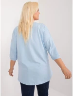 Bluzka RV BZ model 20081005 jasny niebieski - FPrice Bluzka RV BZ model 20081005 jasny niebieski - FPrice