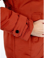 Dámska obojstranná zimná bunda GLANO - brick/black