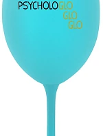 MOJA PSYCHOLOGLOGLOGLO- tyrkysový pohár na víno 350 ml
