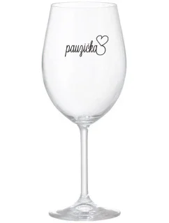PAUZIČKA - čirá sklenice na víno 350 ml