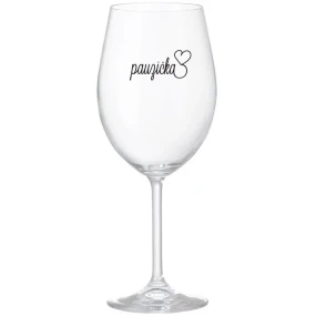 PAUZIČKA - čirá sklenice na víno 350 ml