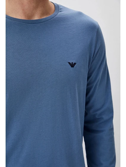 Pánské pyžamo tm. modré model 20257761 - Emporio Armani Pánské pyžamo tm. modré model 20257761 - Emporio Armani