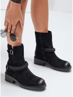 Dámské semišové kozačky černé Dstreet model 21992027 - FashionStreet Dámské semišové kozačky černé Dstreet model 21992027 - FashionStreet