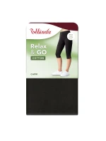 Dámske bavlnené capri RELAX & GO COTTON CAPRI - BELLINDA - čierne