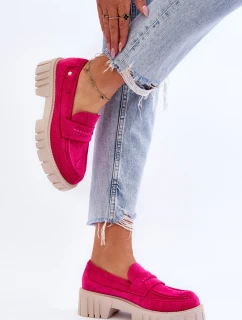 Dámské semišové nazouvací boty Fuchsie model 21623123 - Boto