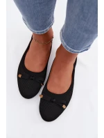 Černé balerínky s mašlí Amelivra Černé balerínky s mašlí Amelivra