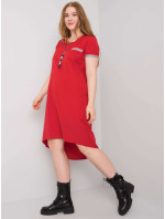 Väčšie červené bavlnené šaty