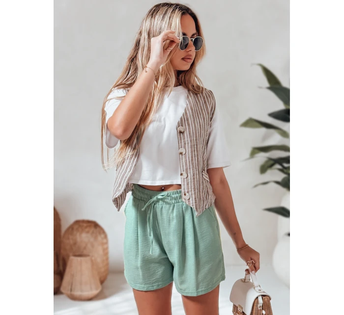 Dámske šortky RELAX TIME green FashionStreet SY0461 Dámske šortky RELAX TIME green FashionStreet SY0461