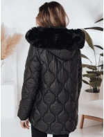 Dámská zimní bunda prošívaná s kapucí černá Dstreet model 21990891 - FashionStreet