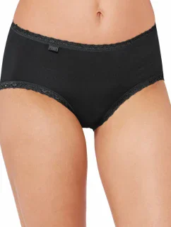 Dámske nohavičky Sloggi 24/7 Cotton Lace Midi C3P čierne