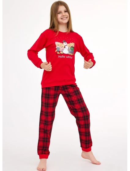 Young Girl pyžamo model 21413647 Zimní délka/r Vánoce 134164 - Cornette Young Girl pyžamo model 21413647 Zimní délka/r Vánoce 134164 - Cornette