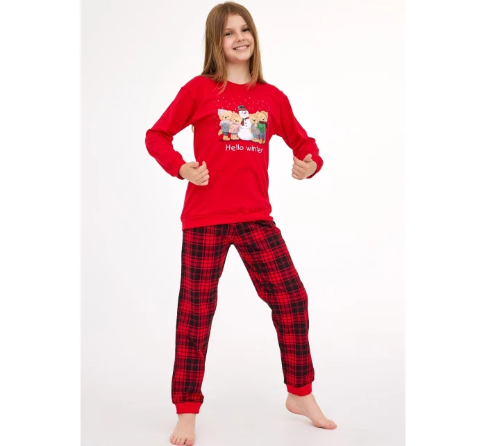 Young Girl pyžamo model 21413647 Zimní délka/r Vánoce 134164 - Cornette