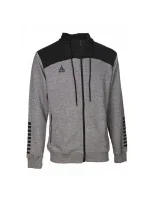 Select Oxford Zip Hoodie U T26-01811 šedá/čierna mikina