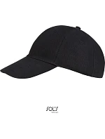 SOL'S 6 panelová baseballová kšiltovka black model 22460841 SOL'S 6 panelová baseballová kšiltovka black model 22460841