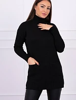 Stojanový sveter čierny