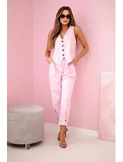 Súprava vesta + nohavice candy pink