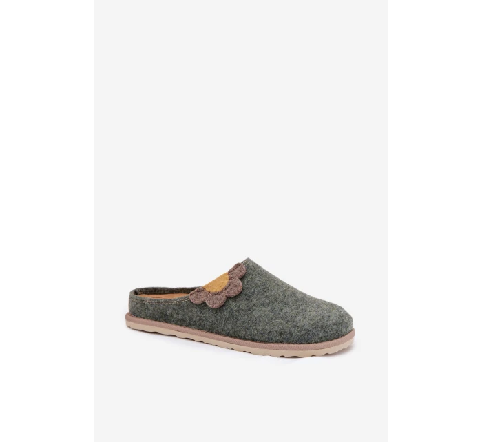 Dámské pantofle s květinou Inblu CS000043 zelené