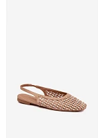 Dámské sandály s pleteným vzorem Camel model 22125684 - Boto