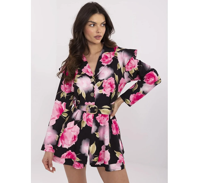 DHJ KO 20615 2.60 čierno-ružový overal