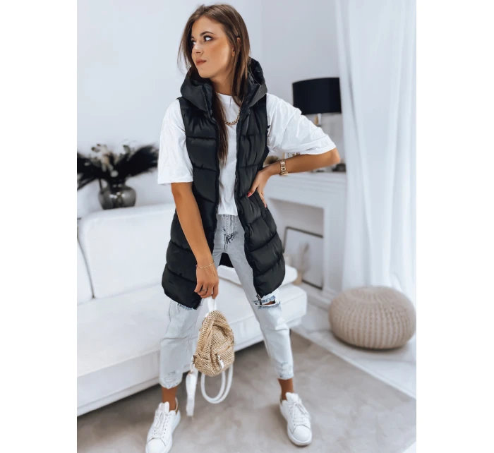 Dámská prošívaná vesta černá Dstreet model 21966262 - FashionStreet Dámská prošívaná vesta černá Dstreet model 21966262 - FashionStreet