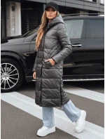 Dámská zimní dlouhá prošívaná bunda s kapucí černá Dstreet model 21994755 - FashionStreet