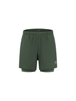 Rogelli spodenki 2w1 ESSENTIAL zielone 2XL