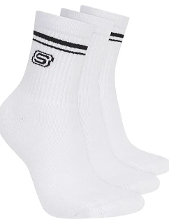 Skechers 3pk Wpk Wmn Ls Low Crew S601827-WHT biele 39–42