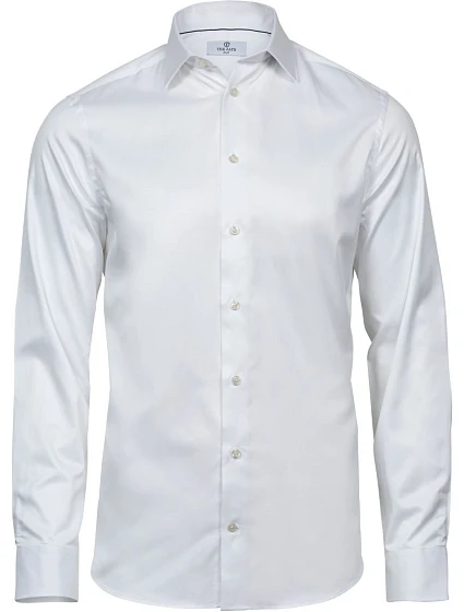 Tee Jays TJ 4021 Luxusná košeľa s keprovou väzbou, strih Slim Fit 18.4021, biela Tee Jays TJ 4021 Luxusná košeľa s keprovou väzbou, strih Slim Fit 18.4021, biela