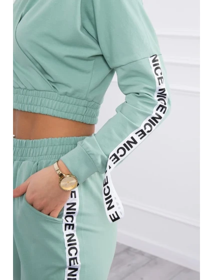 Sada s ozdobnými model 18746078 tmavě mátová - K-Fashion Sada s ozdobnými model 18746078 tmavě mátová - K-Fashion