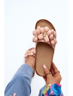 Dámské žabky s růžovými ozdobami model 21648526 - Boto Dámské žabky s růžovými ozdobami model 21648526 - Boto