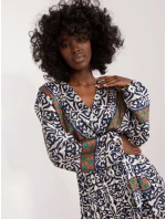 Sukienka DHJ SK model 20105281 granatowy - FPrice Sukienka DHJ SK model 20105281 granatowy - FPrice