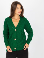 Dámsky sveter LC SW 8035 tmavo zelený