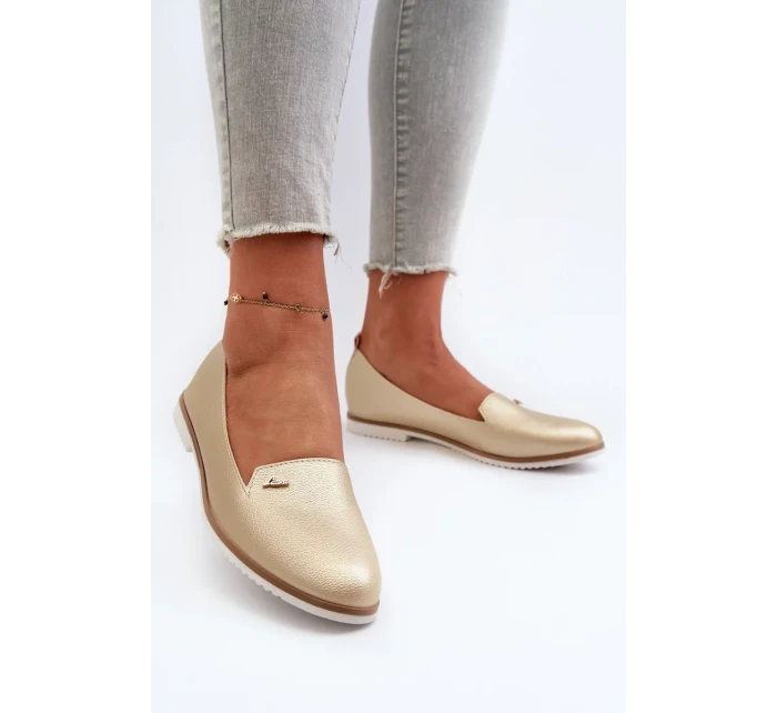 Dámske ploché mokasíny Gold Enzla Dámske ploché mokasíny Gold Enzla