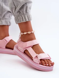 Dámske sandále na platforme Big Star Pink