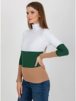 Dámsky rolák RV BZ 8465 1.08P bielo-zelený - FPrice