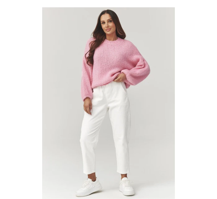 Šnúrové nohavice model 223242 Makadamia