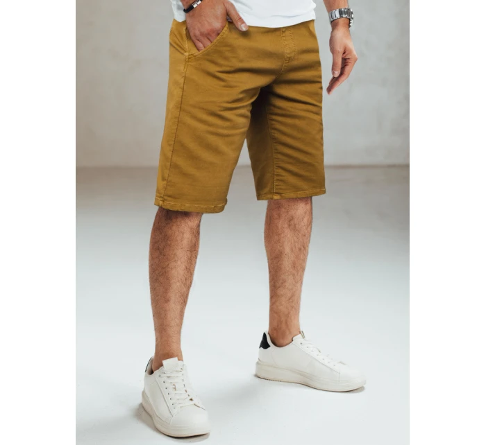 Pánske džínsové šortky ťavej farby Dstreet SX2571