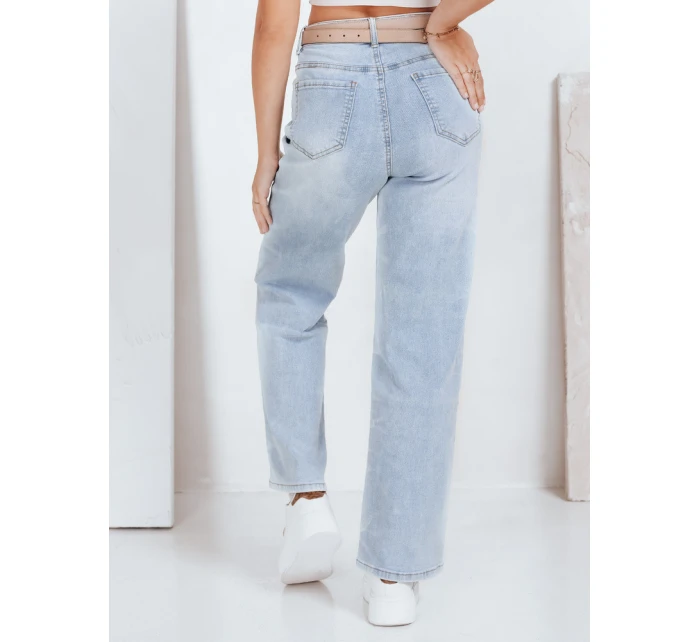 Dámske široké modré džínsy FashionStreet UY2820
