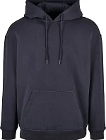 Build your Brand BB 006 Oversize mikina s kapucňou z hrubej bavlny 56.B006 tmavomodrá
