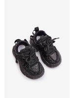 Dětské tenisky zdobené flitry černé model 21673670 - Boto Dětské tenisky zdobené flitry černé model 21673670 - Boto