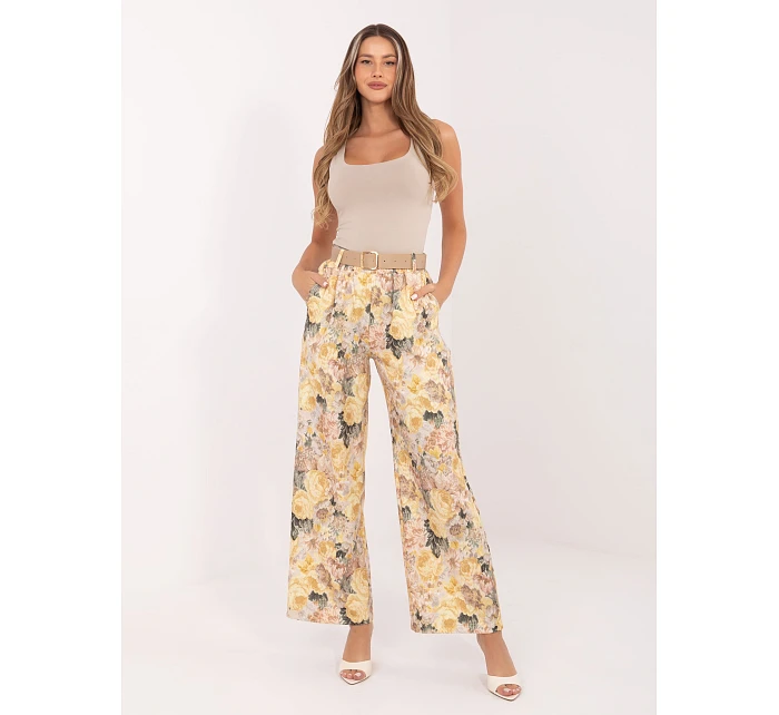 Spodnie IT SP model 22074627 żółty - FPrice Spodnie IT SP model 22074627 żółty - FPrice