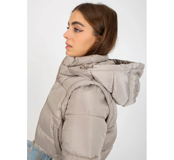 Dámska bunda NM KR D2 3869 13P tmavo lila