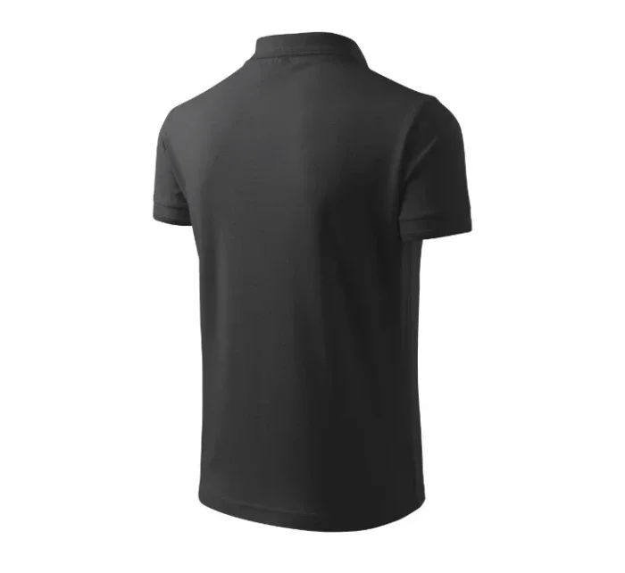 Tričko Pique Polo antracitovo modré