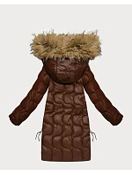 Dámska bunda s ozdobným prešívaním J Style chocolate (5M3351-158) Dámska bunda s ozdobným prešívaním J Style chocolate (5M3351-158)