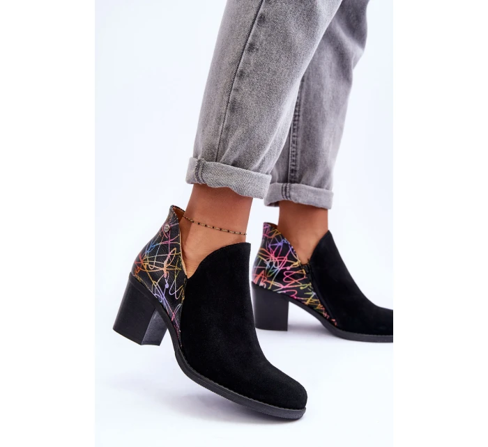 Dámské kožené boty na  černé model 21631083 - Maciejka