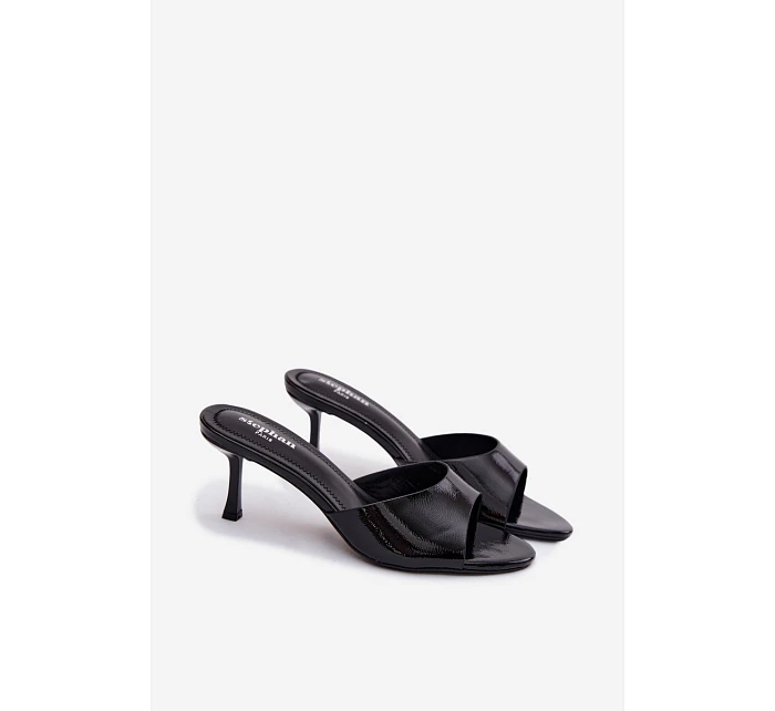 Sandály z umělé kůže na jehlovém podpatku Zlaté model 22103068 - Boto