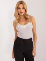 Bluzka model 19688688 beżowy - FPrice Bluzka model 19688688 beżowy - FPrice