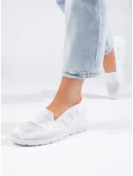 Vynikajúce biele baleríny pre ženy bez podpätku