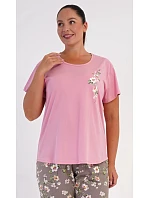 Dámské pyžamo kapri model 22405247 - Vienetta Dámské pyžamo kapri model 22405247 - Vienetta