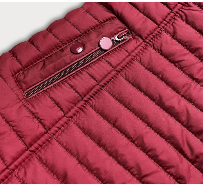 Červená dámská bunda s podšívkou model 17099655 - Andrea Lee